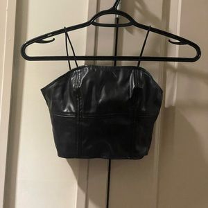Black Leather Tank Too